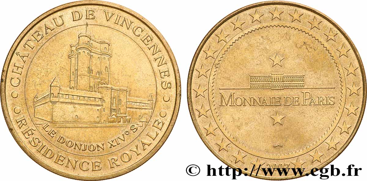 TOURISTIC MEDALS Médaille touristique, Château de Vincennes q.SPL
