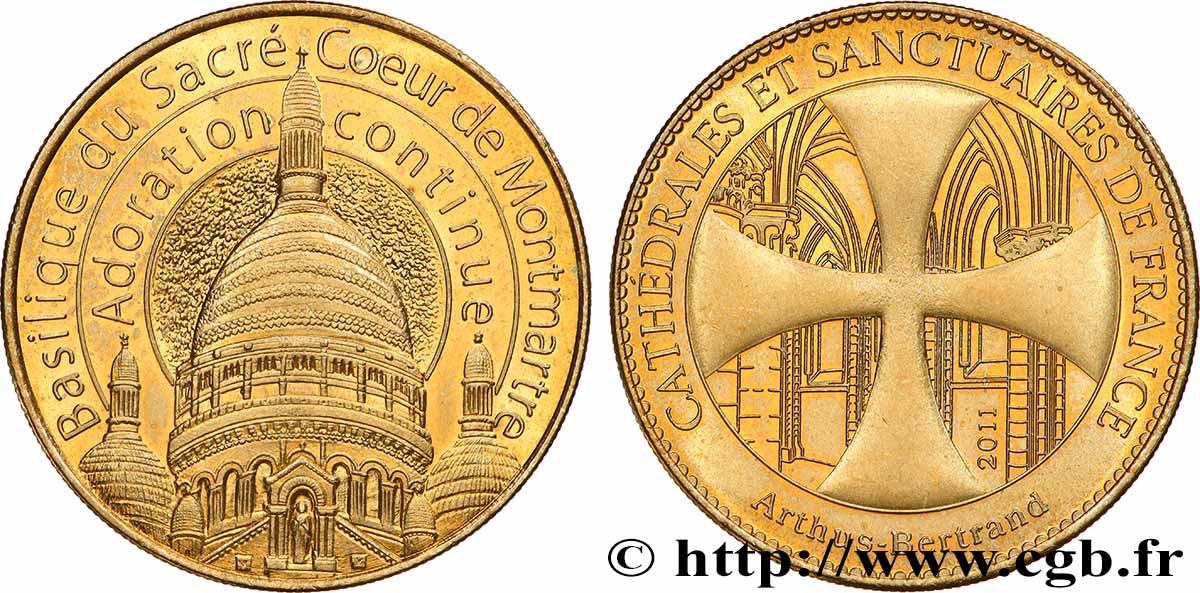 TOURISTIC MEDALS Médaille touristique, Basilique du Sacré Coeur, Montmartre q.SPL