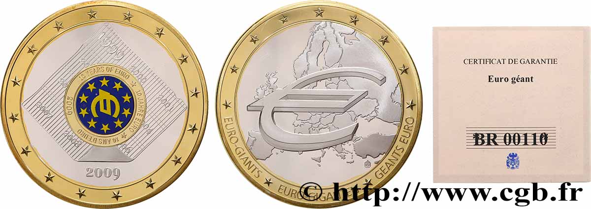 V REPUBLIC Médaille, Euro géant n°110 Proof set