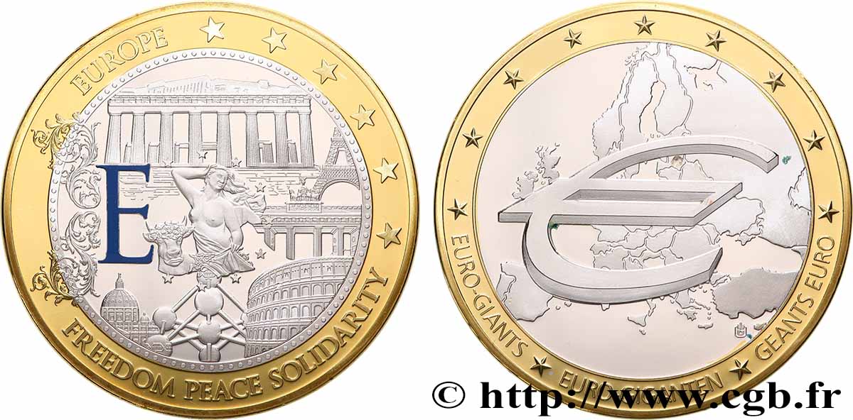 V REPUBLIC Médaille, Euro géants MS