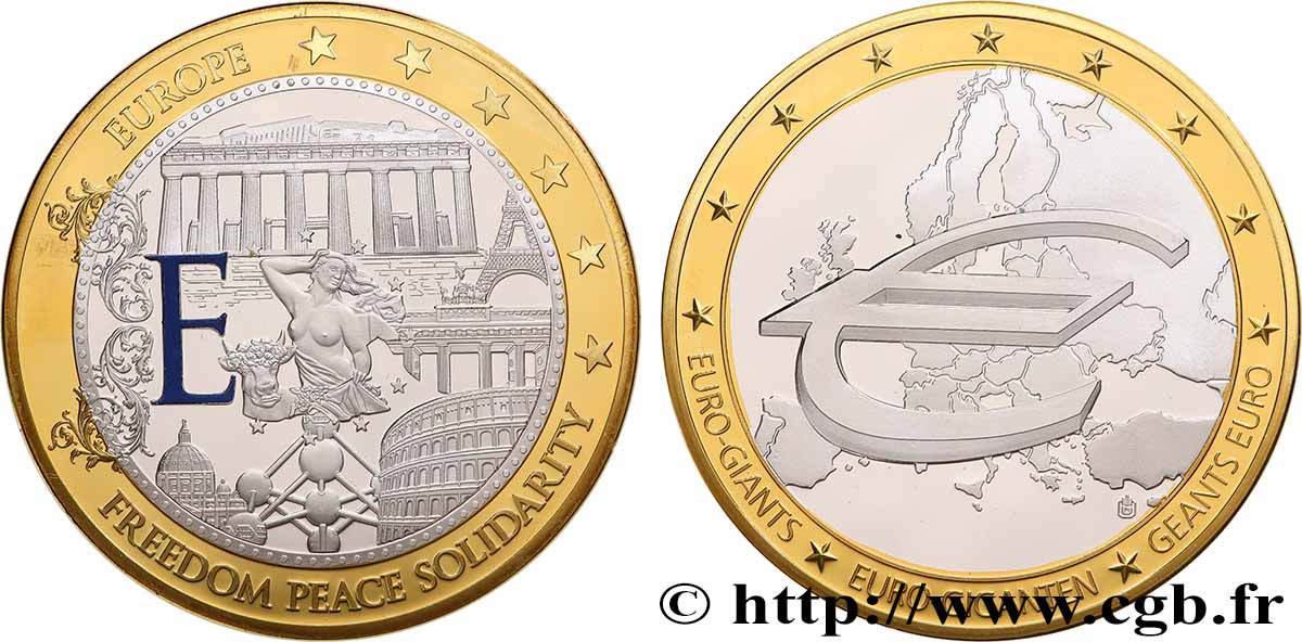 V REPUBLIC Médaille, Euro géants MS