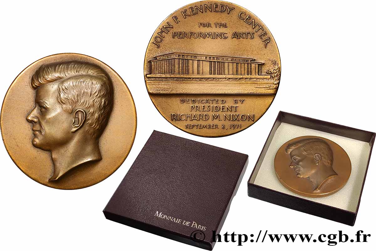 UNITED STATES OF AMERICA Médaille, John F. Kennedy Center AU