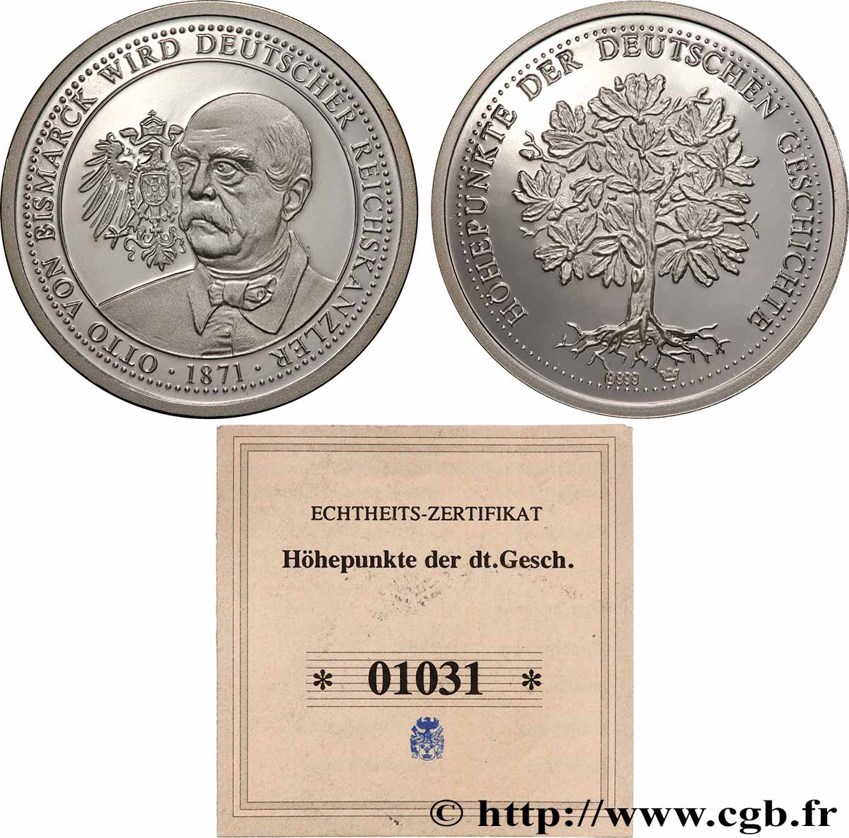 GERMANY Médaille, Otto von Bismarck MS