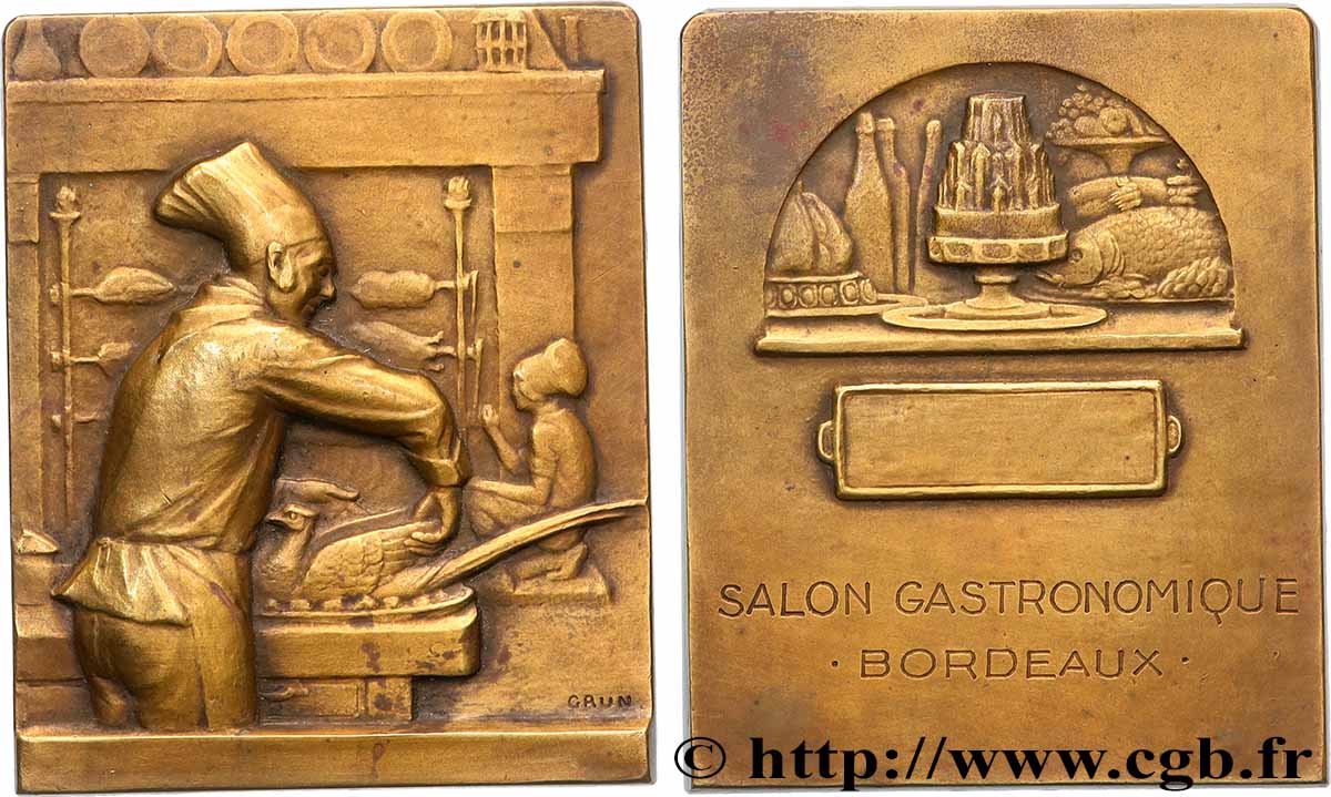 CINQUIÈME RÉPUBLIQUE Plaquette, Salon gastronomique TTB+