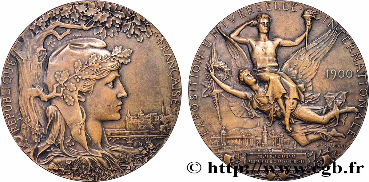 TROISIÈME RÉPUBLIQUE Médaille, Exposition Universelle Internationale TTB+