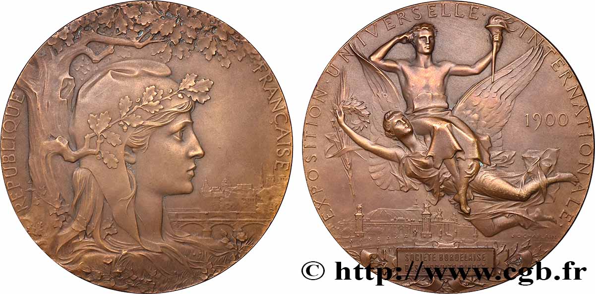 TROISIÈME RÉPUBLIQUE Médaille, Exposition Universelle Internationale SUP