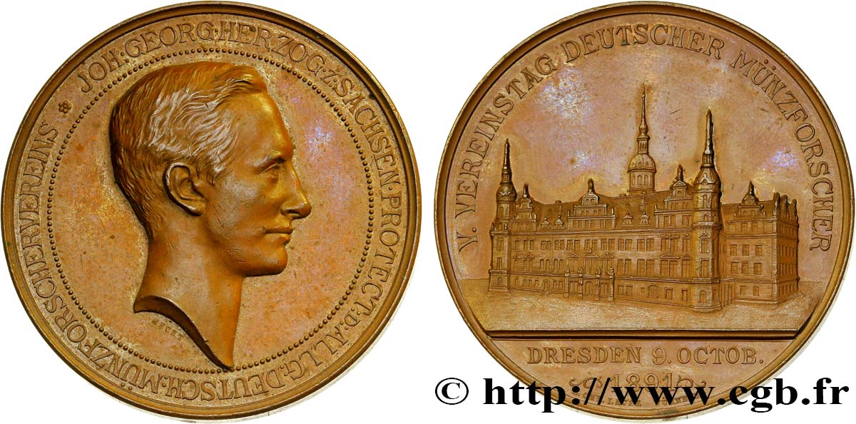 DEUTSCHLAND Médaille de Saxe Meiningen VZ