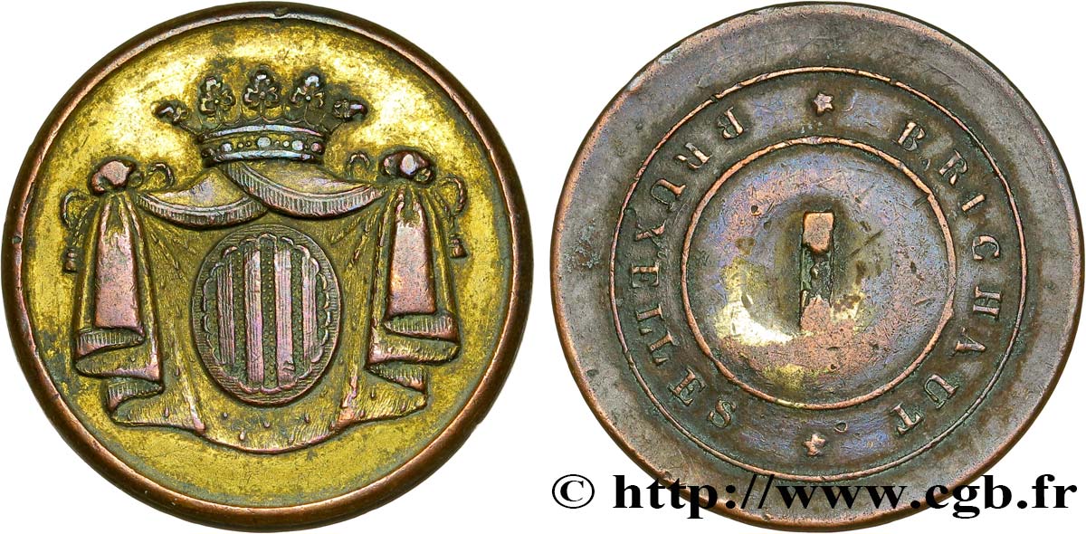 BELGIQUE Médaille ou bouton TTB