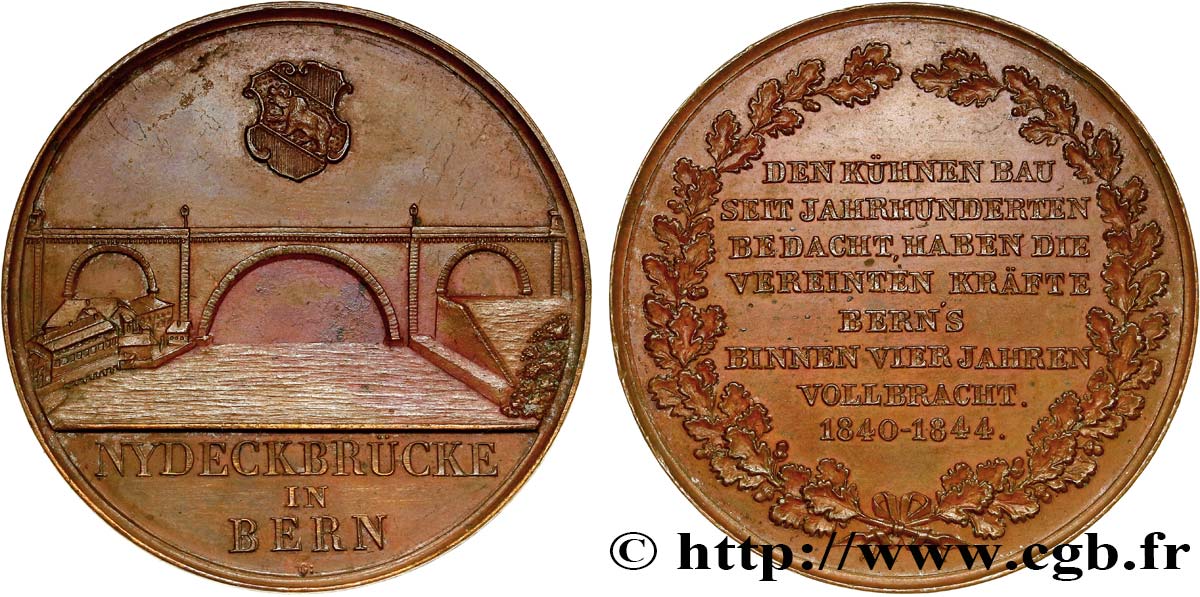 SUISSE Médaille du Pont de Nydegg - Nydeggbrücke TTB+