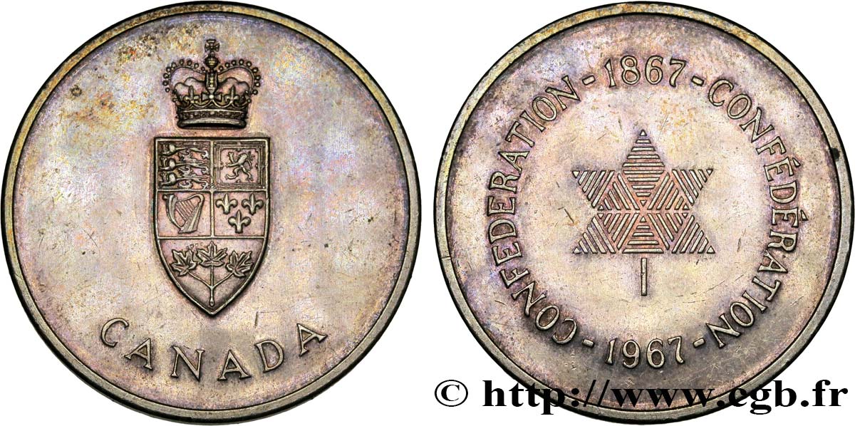 CANADA Médaille du centenaire de la confédération SUP