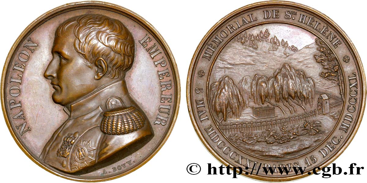 LOUIS-PHILIPPE Ier Médaille du mémorial de St-Hélène TTB+
