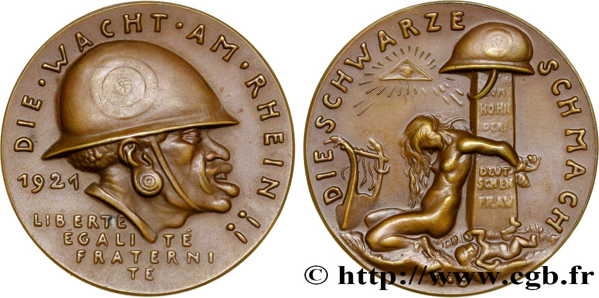 GERMANY Médaille de la Honte Noire du Rhin AU