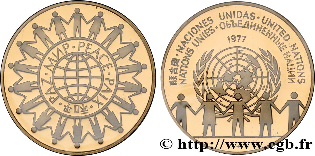 VEREINIGTE STAATEN VON AMERIKA Médaille pour la Paix, des Nations Unis ST/VZ