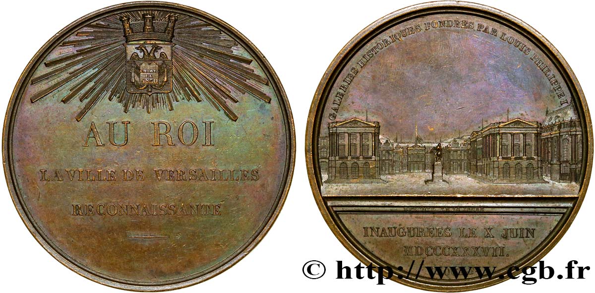 LOUIS-PHILIPPE I Médaille de Versailles, Galeries Historiques AU