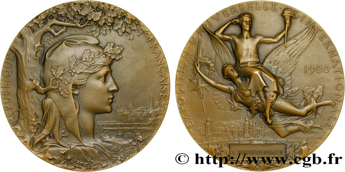 TROISIÈME RÉPUBLIQUE Médaille de l’exposition universelle de Paris SUP