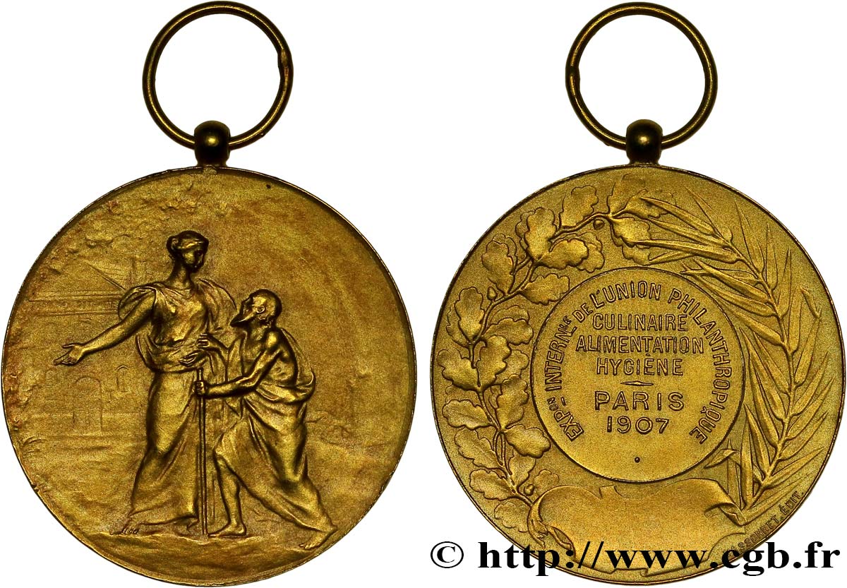 DRITTE FRANZOSISCHE REPUBLIK Médaille de l’Exposition de l’Union Philanthropique VZ