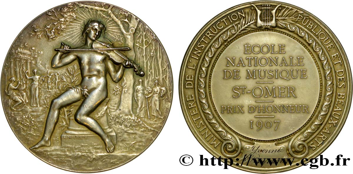TROISIÈME RÉPUBLIQUE Médaille de Prix d’Honneur TTB