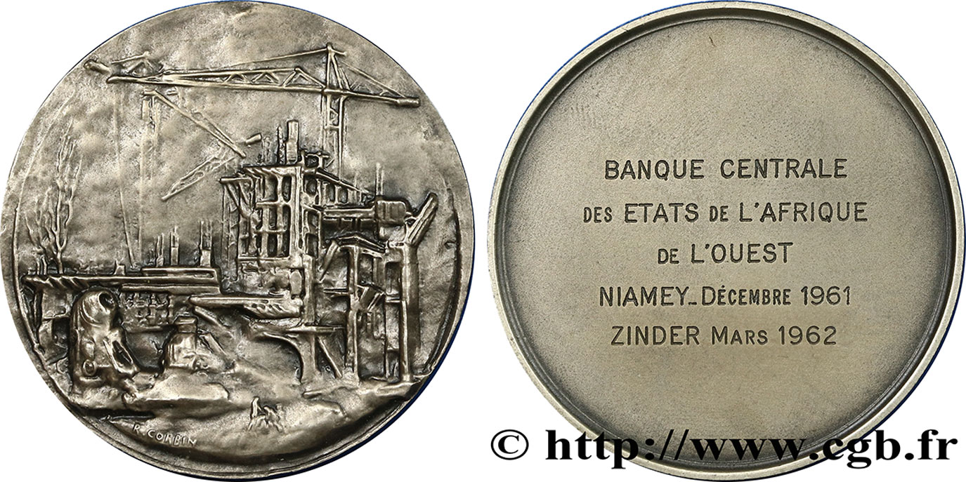 ÉTATS DE L AFRIQUE DE L OUEST (BCEAO) Médaille de la Banque Centrale SUP