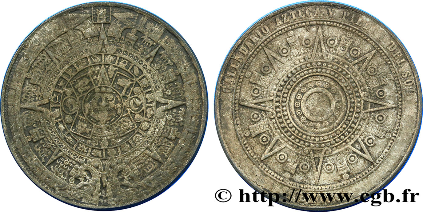 MEXIKO Médaille de style Aztèque fSS