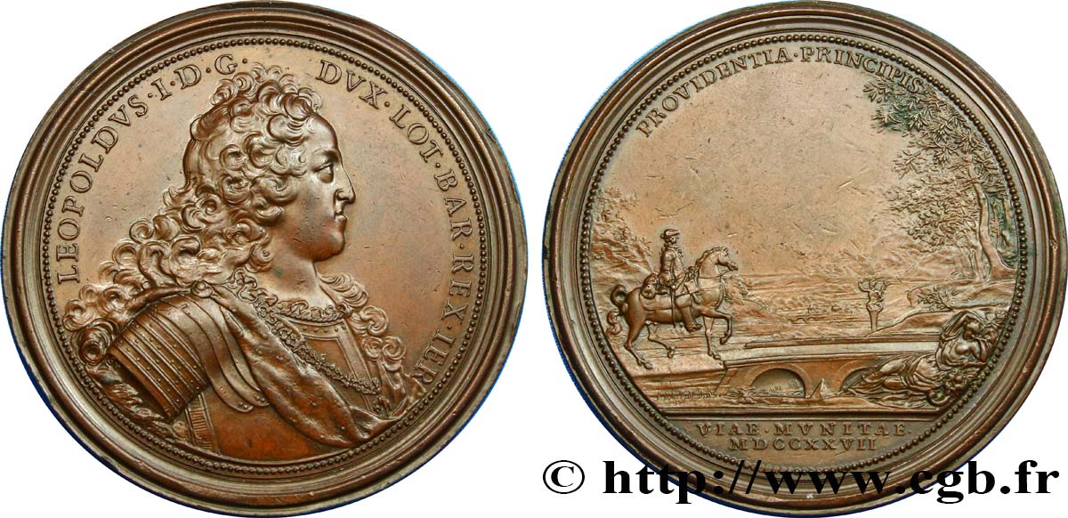 DUCHY OF LORRAINE - LEOPOLD I Médaille, Léopold Ier de Lorraine et de Bar, Prévoyance du Prince AU