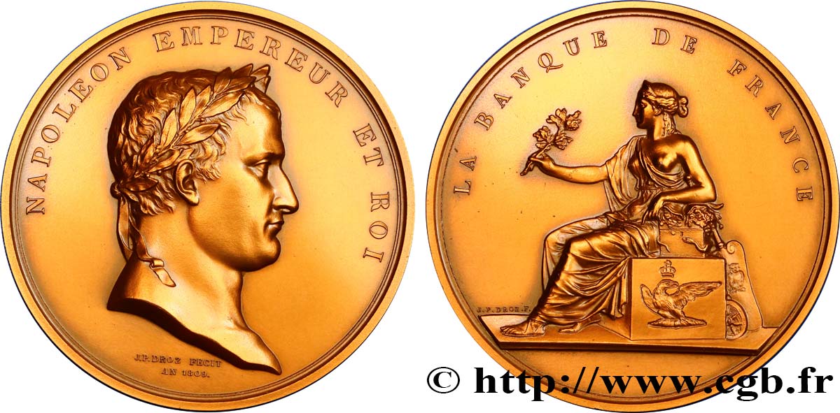 PREMIER EMPIRE / FIRST FRENCH EMPIRE Médaille de la Banque de France AU