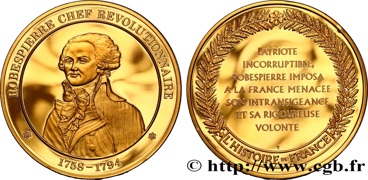 LOUIS XVI (MONARQUE CONSTITUTIONNEL)  Médaille de Robespierre SPL