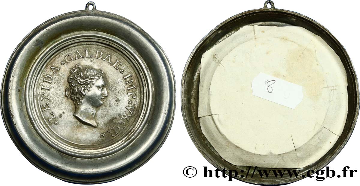 ITALIEN Médaille antiquisante de Lepida, femme de Galba fVZ