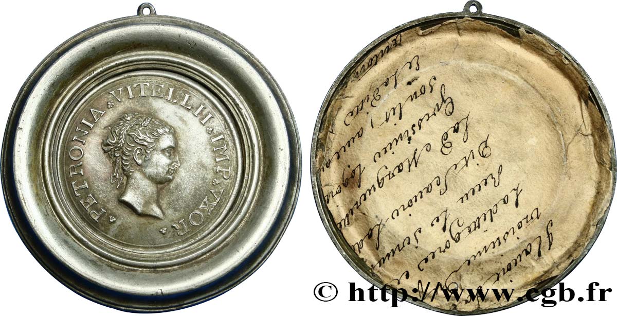 ITALY Médaille antiquisante de Petronia, femme de Vitelius AU