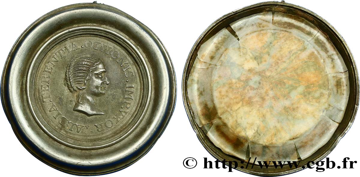 ITALIEN Médaille antiquisante de Albia Tarentia, femme d’Othon fVZ