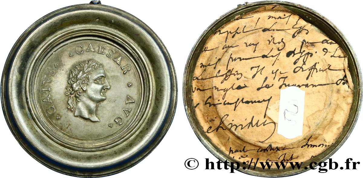 ITALY Médaille antiquisante de Caius Cesar AU