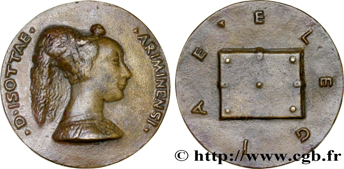 ITALY Médaille, Isotta degli Atti XF