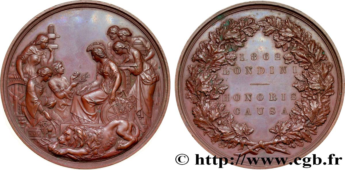 GRANDE BRETAGNE - VICTORIA Médaille, Exposition Universelle de Londres SUP
