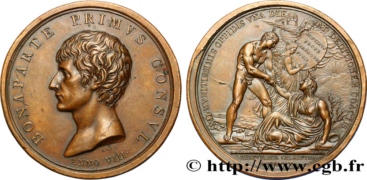 CONSULAT Médaille de Restauration de la République Cisalpine AU