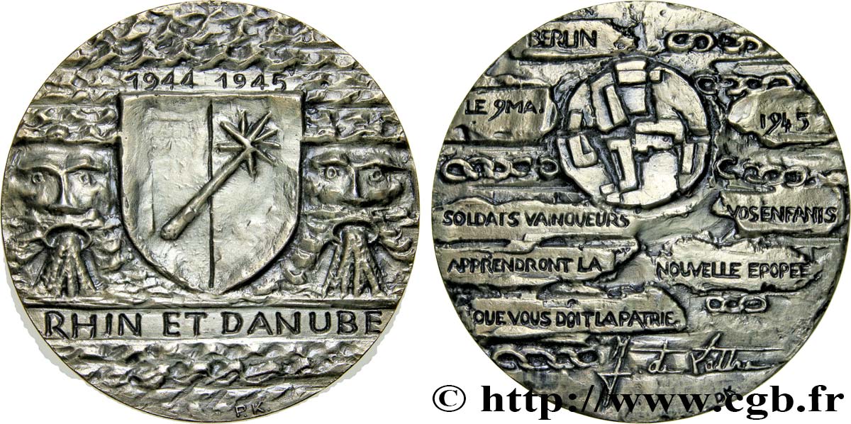 CINQUIÈME RÉPUBLIQUE Médaille pour la capitulation de l Allemagne nazie SUP