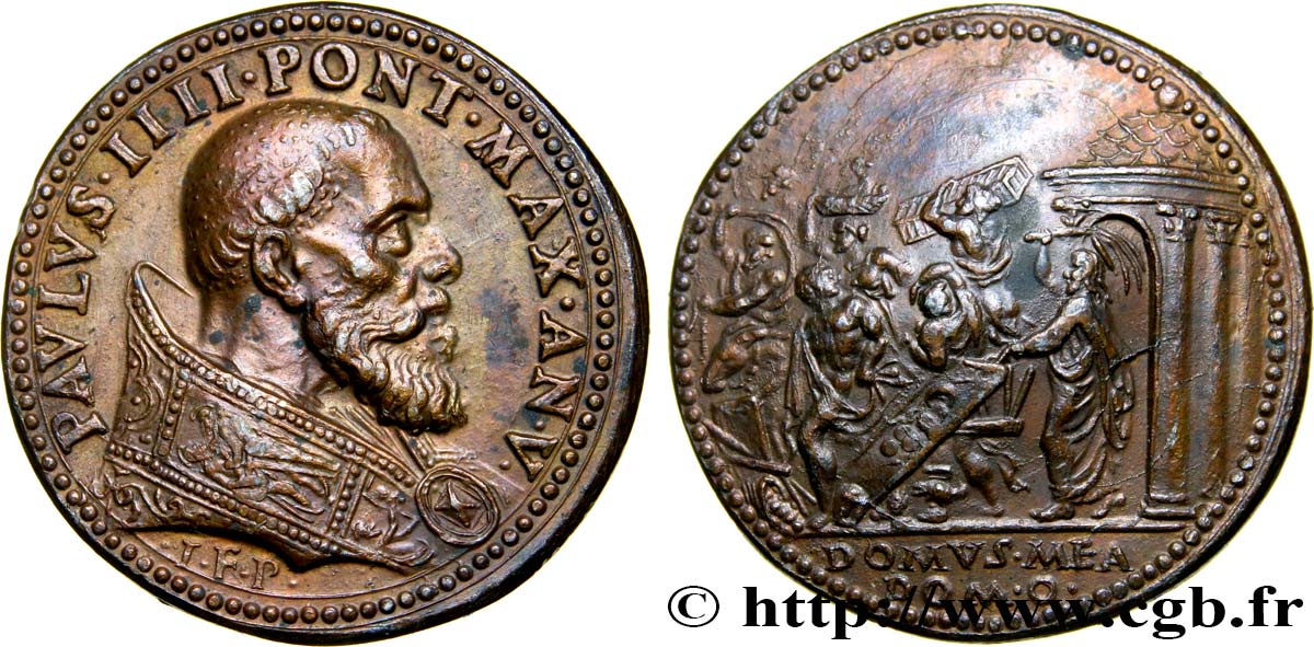 ITALIE - ÉTATS DU PAPE - PAUL IV (Gian Pietro Carafa) Médaille, Paul IV, Domus mea TTB+
