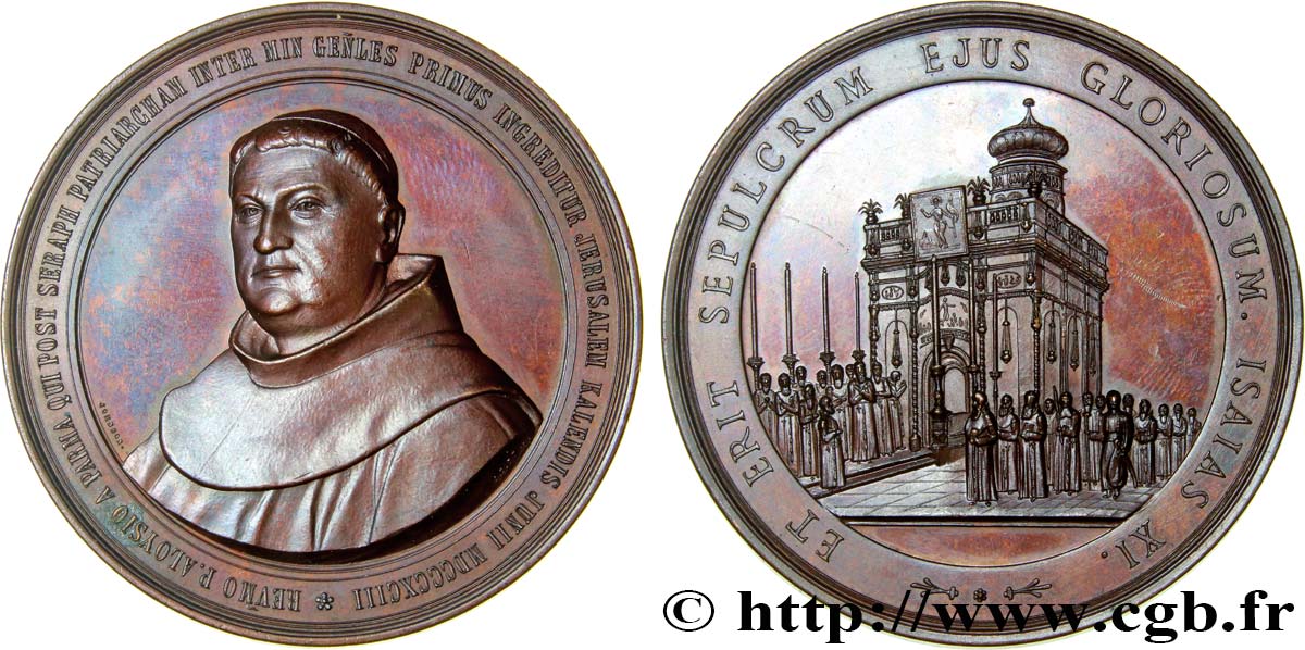 VATICAN ET ÉTATS PONTIFICAUX Médaille en mémoire du père Luigi da Parma  SUP