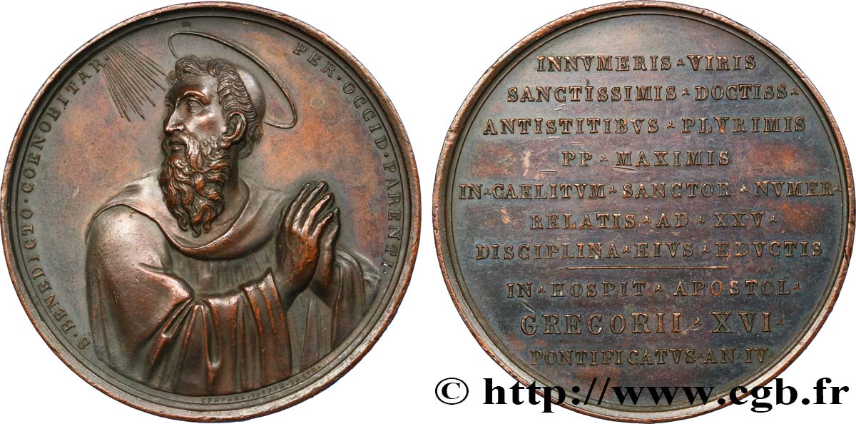 VATICAN ET ÉTATS PONTIFICAUX Médaille du pape Grégoire VII TTB