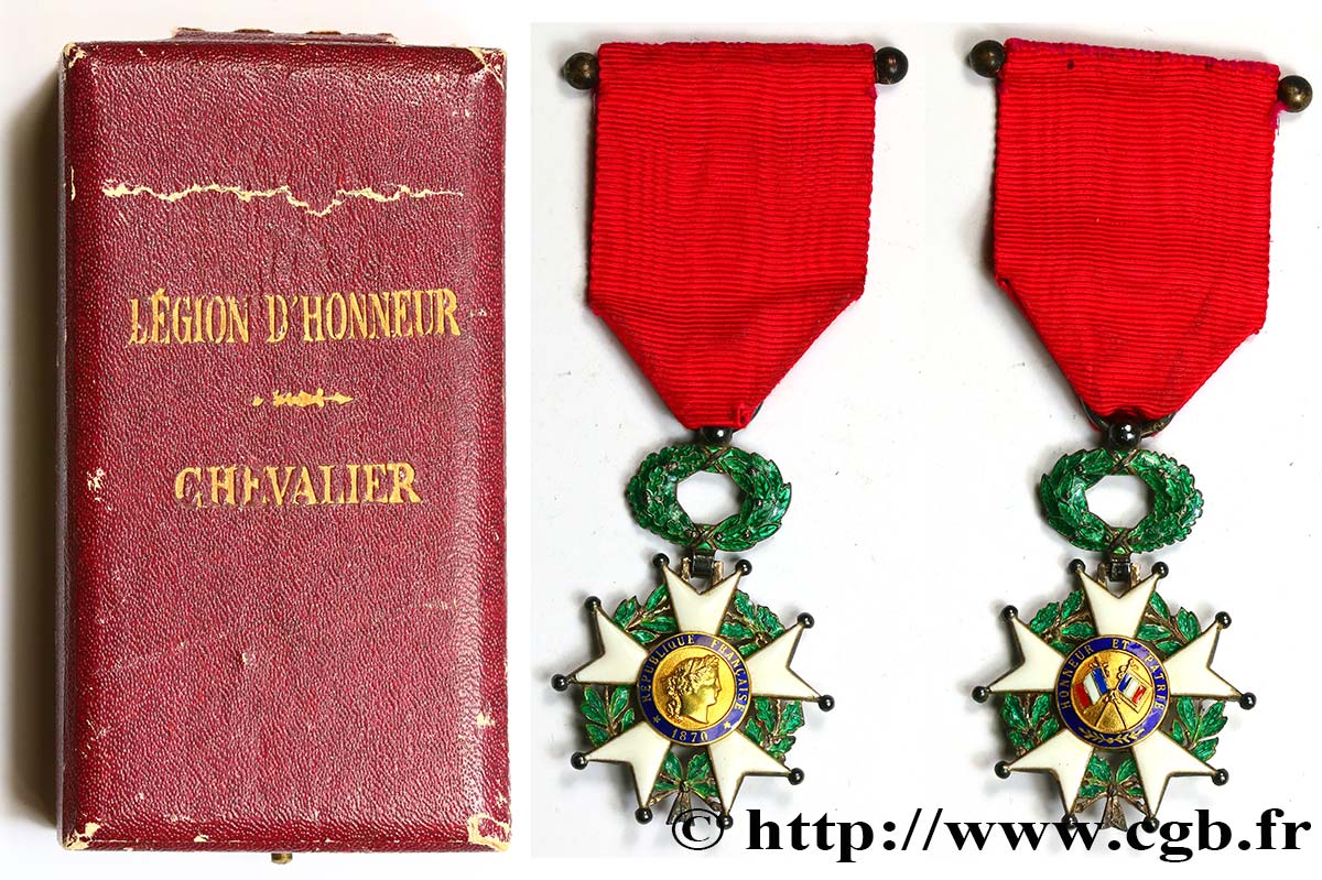 III REPUBLIC Légion d’Honneur - Chevalier AU