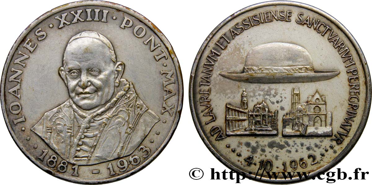 VATICAN ET ÉTATS PONTIFICAUX Médaille du pape Jean XXIII TTB