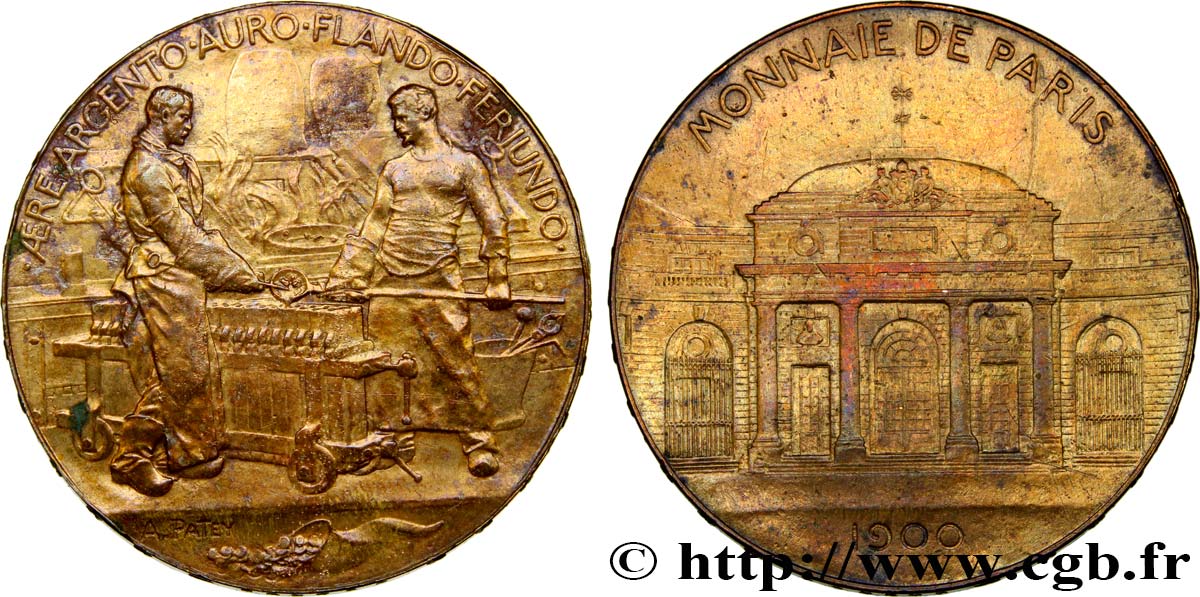 TROISIÈME RÉPUBLIQUE Médaille, Souvenir de la Monnaie de Paris TTB