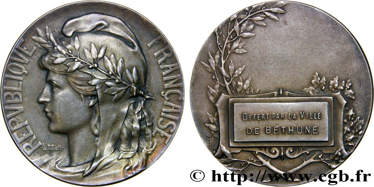 DRITTE FRANZOSISCHE REPUBLIK Médaille de récompense VZ