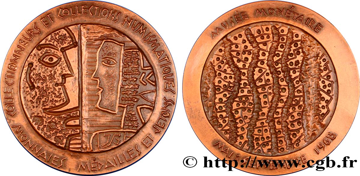 CINQUIÈME RÉPUBLIQUE Médaille de l’Exposition “Collectionneurs et collections numismatiques” SUP