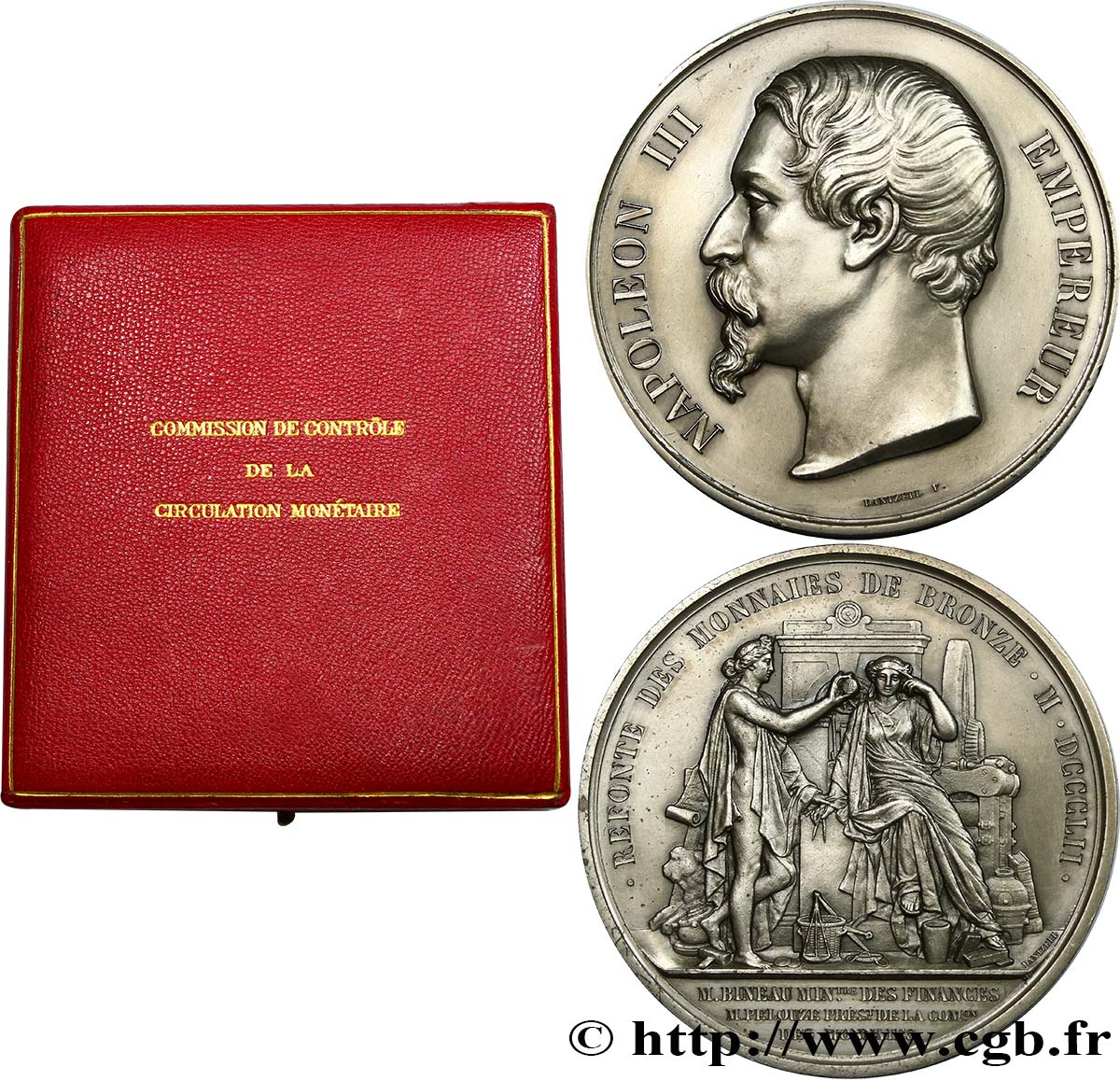 V REPUBLIC Médaille pour la refonte de la monnaie de cuivre 