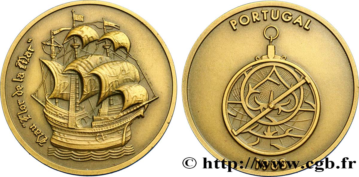 PORTUGAL Médaille pour le Dau Flor de la Mar AU