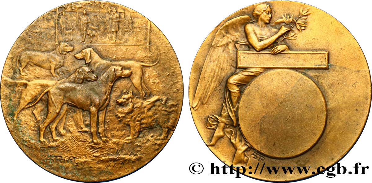 SOCIÉTÉ CANINE - CHIENS ET CONCOURS Médaille de récompense SS