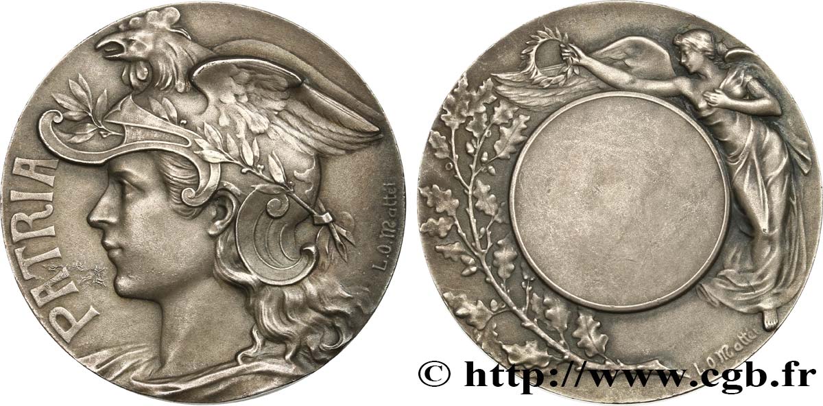 III REPUBLIC Médaille PATRIA, récompense XF