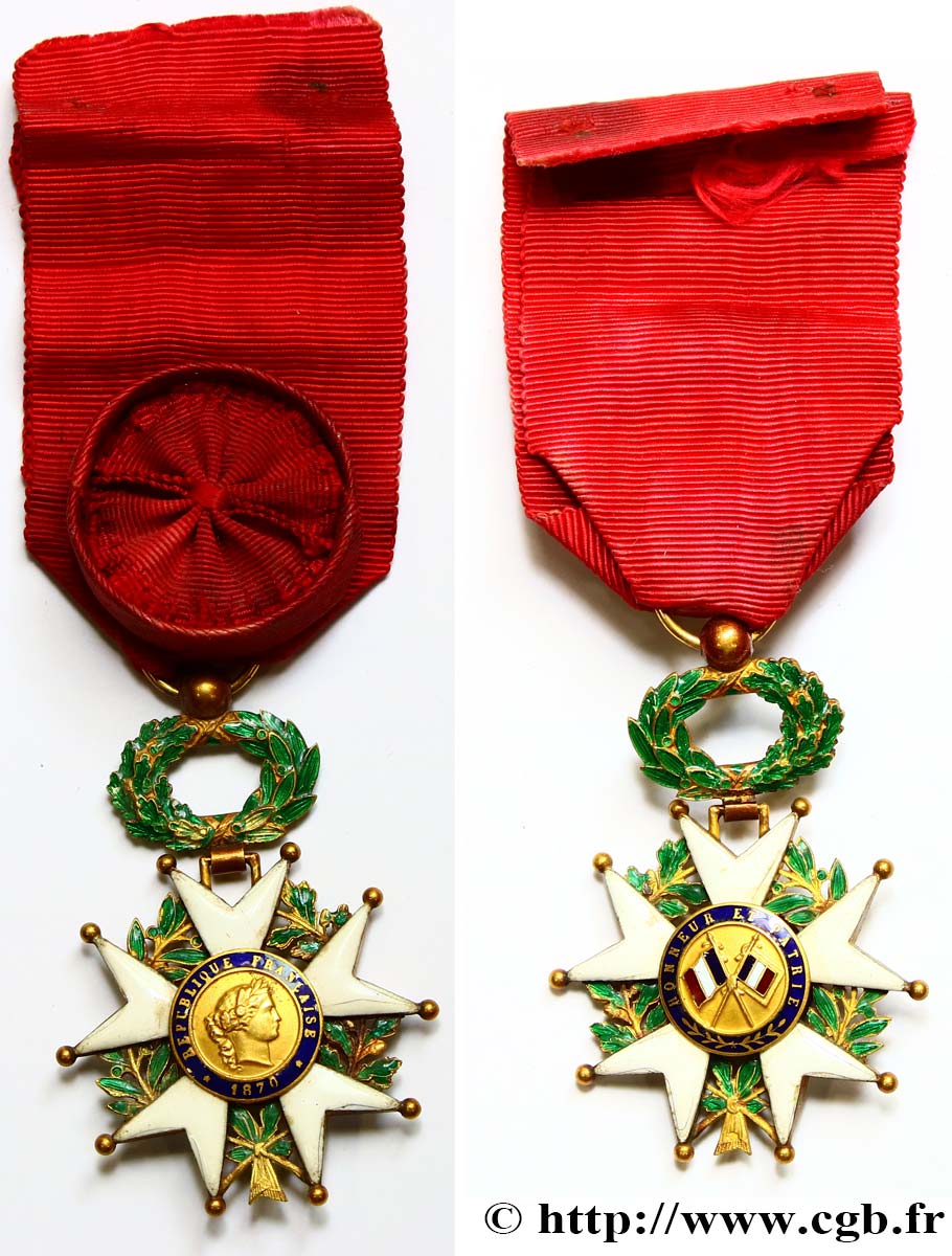 TROISIÈME RÉPUBLIQUE Légion d’Honneur - Officier TTB+