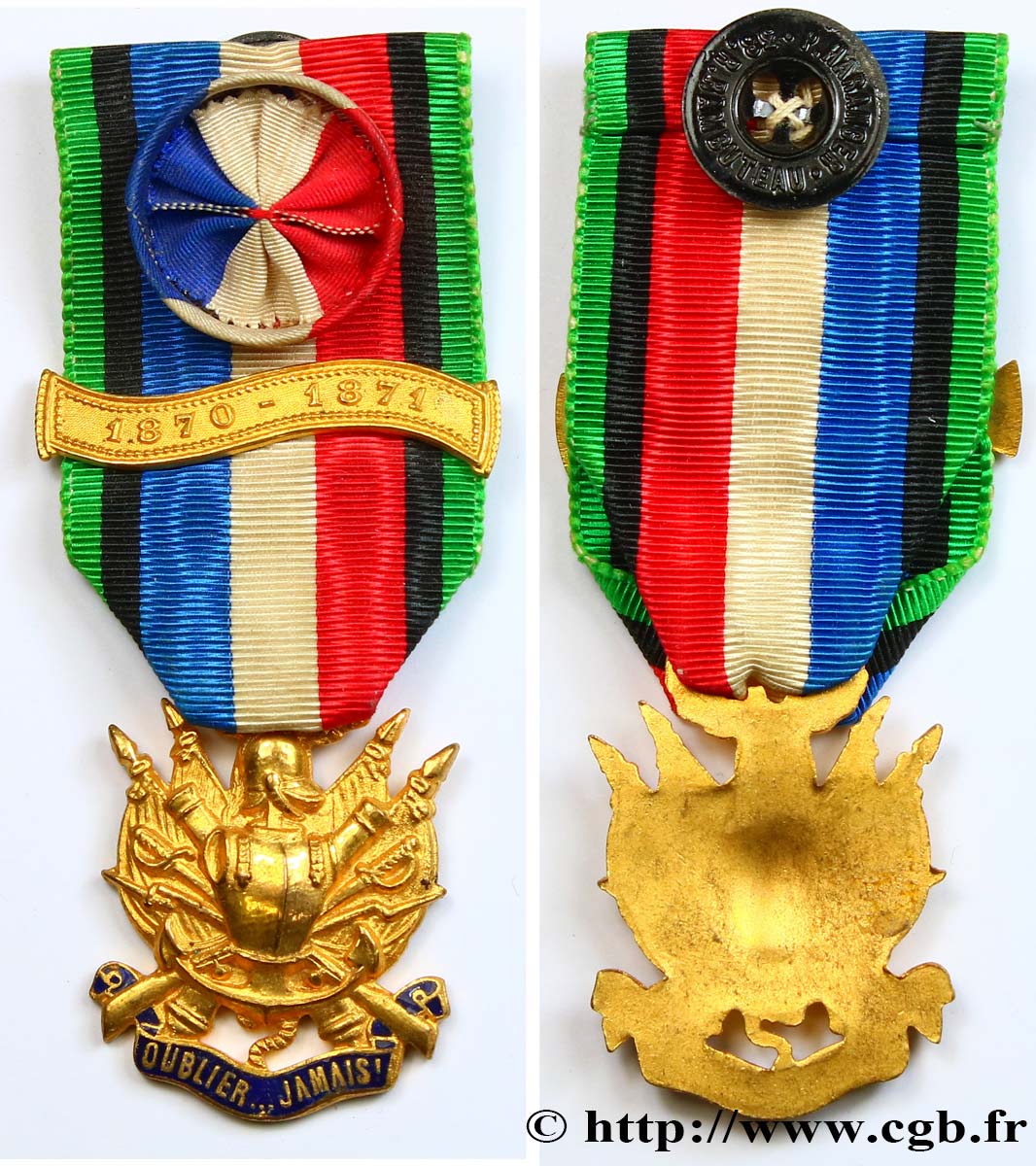 GUERRE DE 1870-1871 Médaille des vétérans, chef de section AU