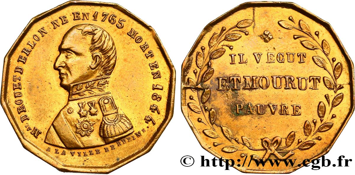 LOUIS-PHILIPPE I Médaille, Maréchal Drouet d’Erlon XF