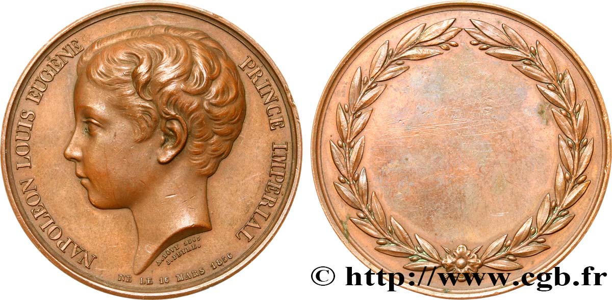 NAPOLÉON IV Médaille du prince impérial, prix offert TTB+